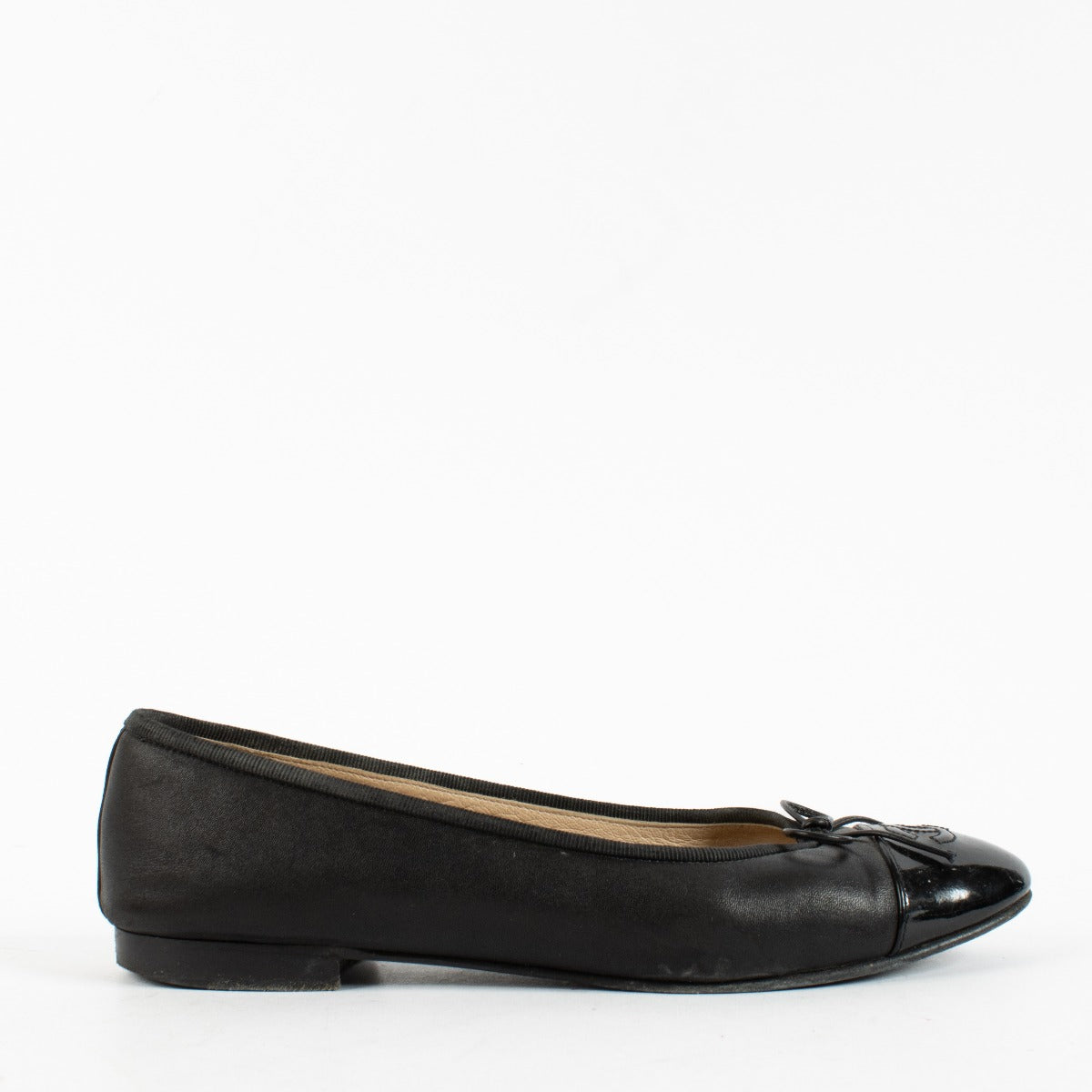Chanel Black Ballerina Flats - Size 38.5