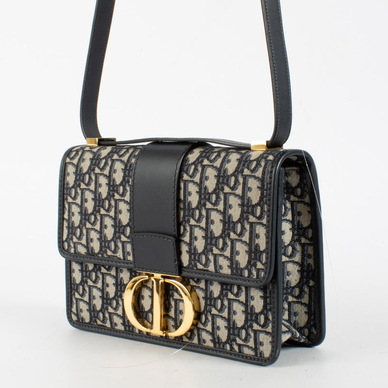 Authentic preloved Christian Dior Blue Oblique 30 Montaigne Bag on Labellov.com