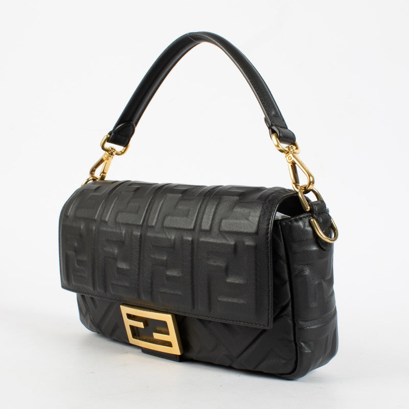Authentic preloved Fendi Black FF Baguette Bag on Labellov.com