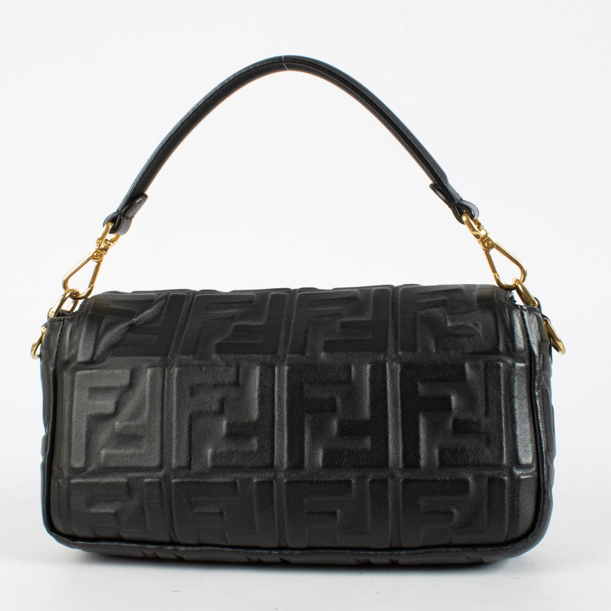 Authentic preloved Fendi Black FF Baguette Bag on Labellov.com