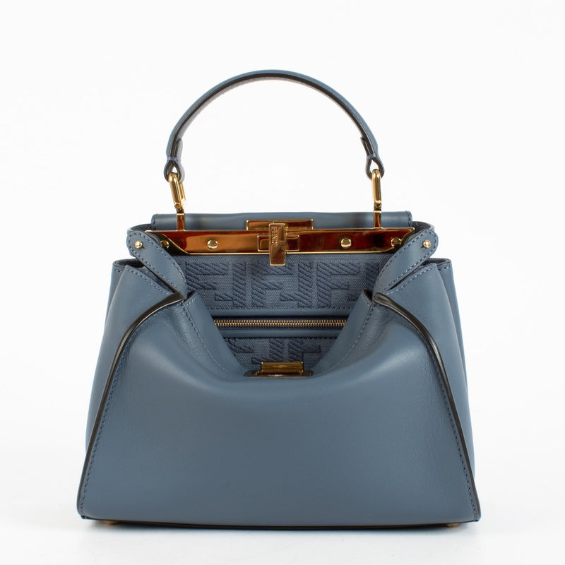 Authentic Preloved Fendi Blue Peekaboo Mini Bag on Labellov.com
