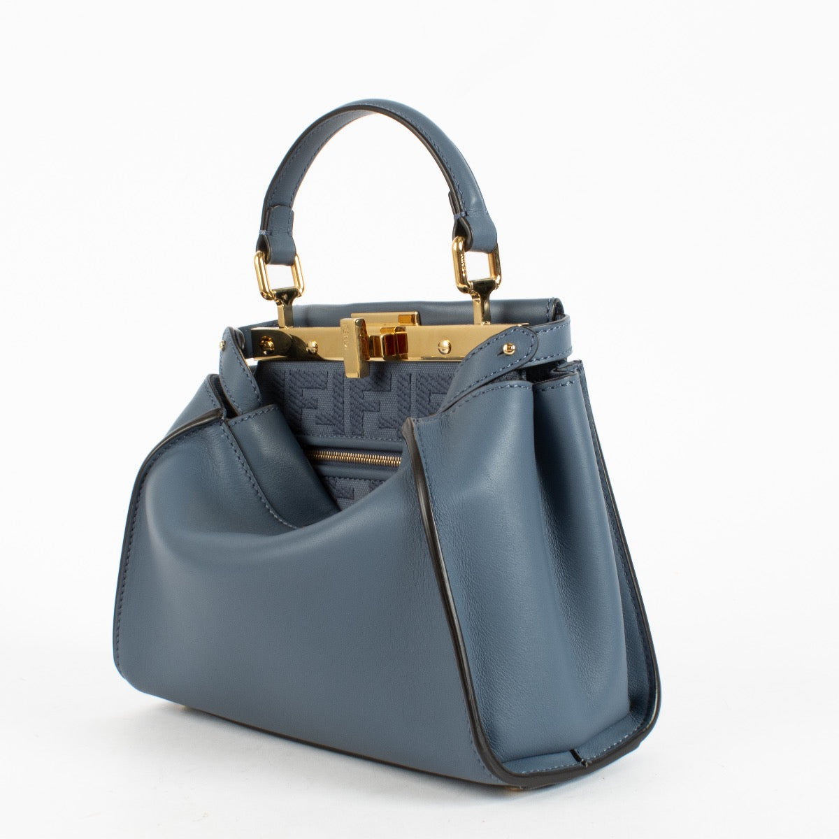 Authentic Preloved Fendi Blue Peekaboo Mini Bag on Labellov.com