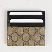 Authentic Preloved Gucci GG Supreme Bee Card Holder on labellov.com