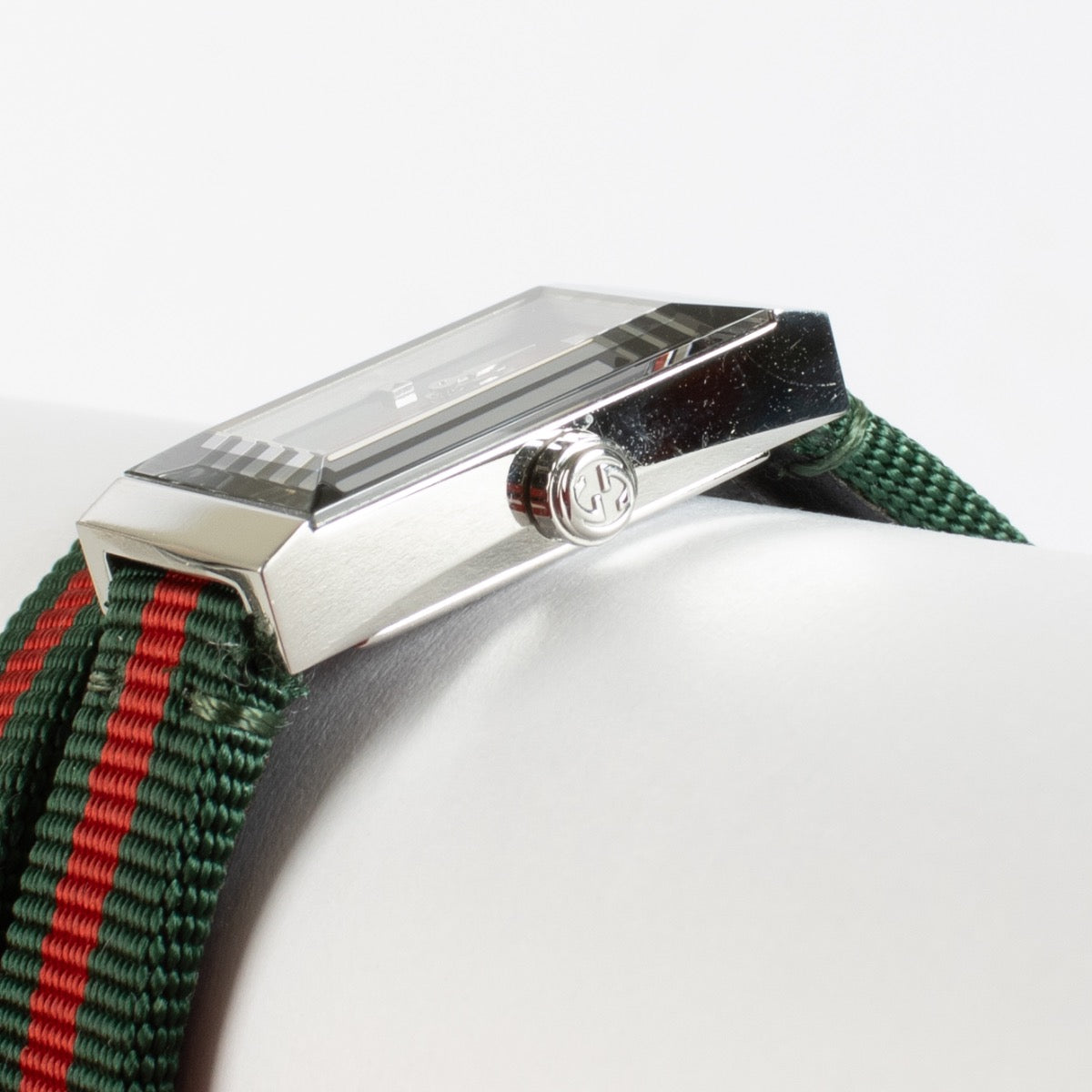 Authentic Preloved Gucci Web Double Tour Watch on Labellov.com