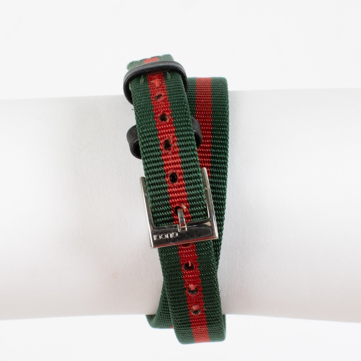 Authentic Preloved Gucci Web Double Tour Watch on Labellov.com