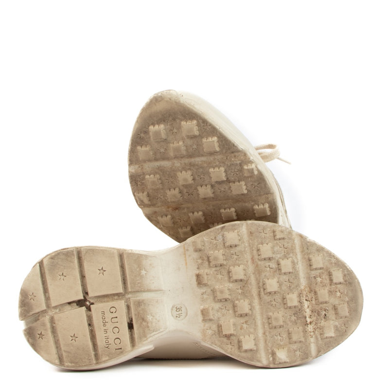 Gucci Rhyton Logo Leren Sneakers - Maat 36