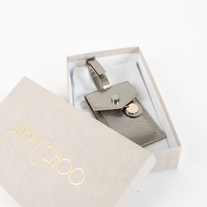 Authentic Preloved Jimmy Choo Silver Bag Tag on Labellov.com