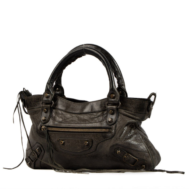 Balenciaga Grey Leather Classic First Bag