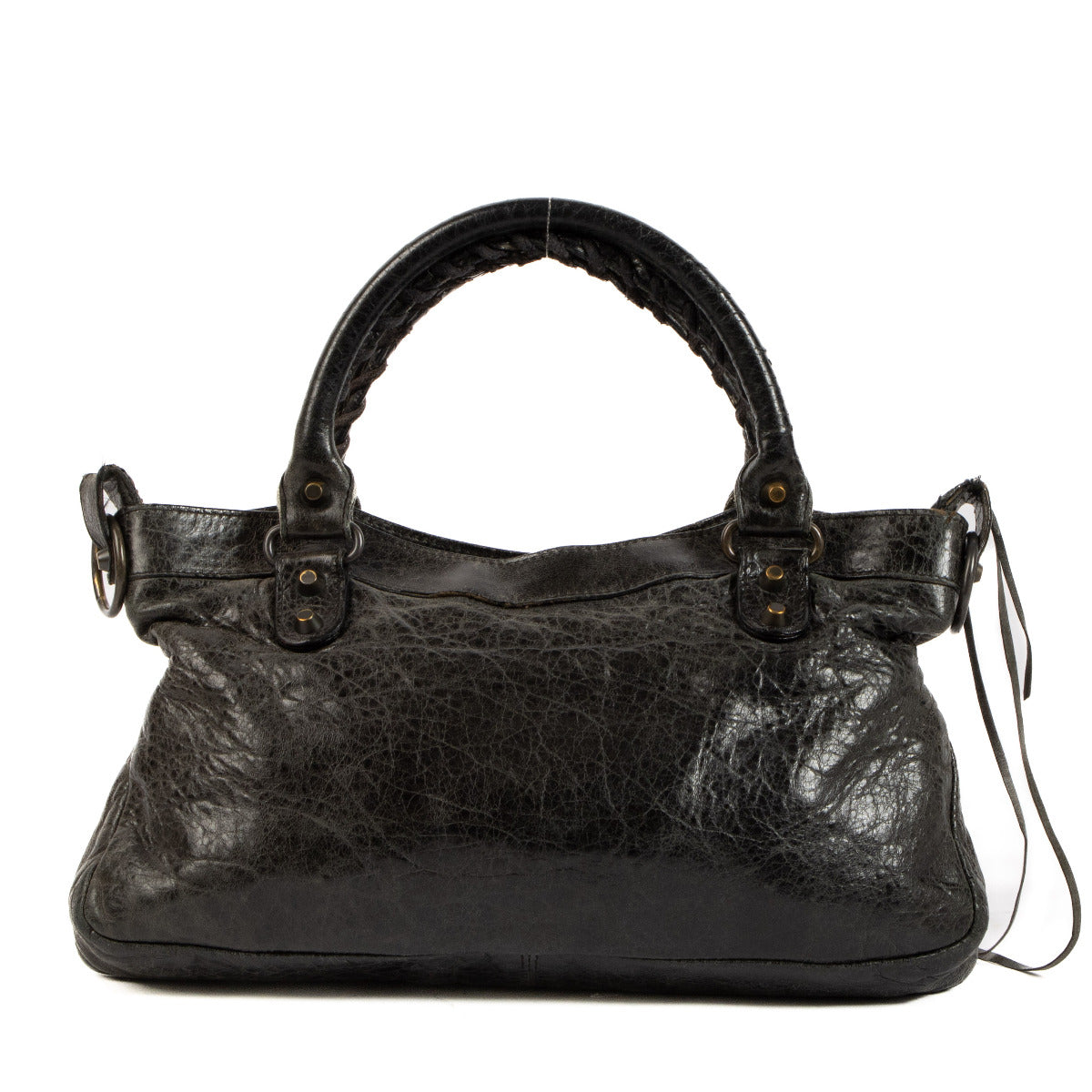 Sac Balenciaga Classic First en cuir gris