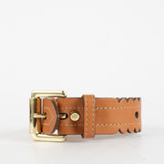 Authentic Preloved Mulberry Cookie Natural Saddle Leather Bracelet on labellov.com