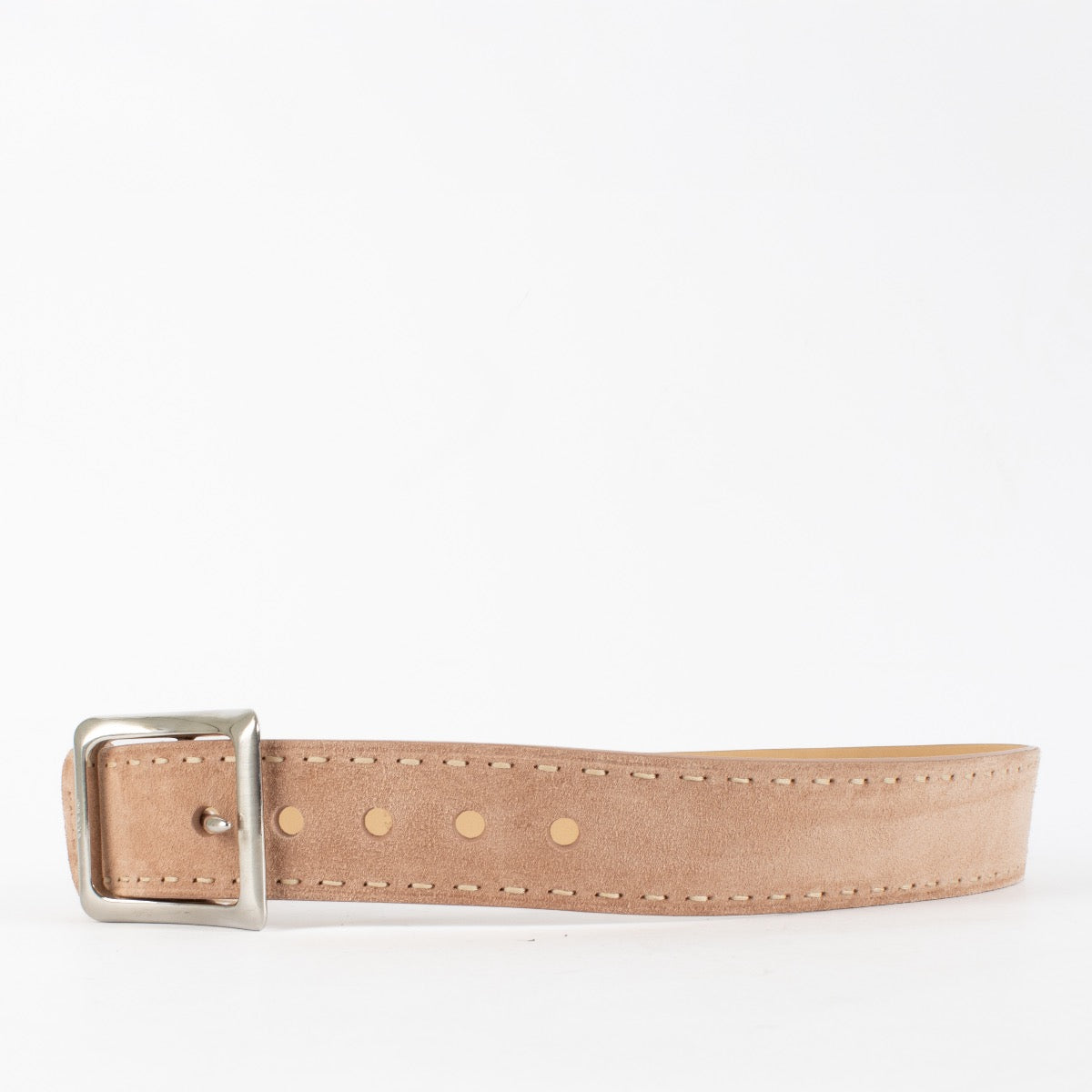 Authentic Preloved Prada Dusty Pink Suede Belt - Size 85 on Labellov.com