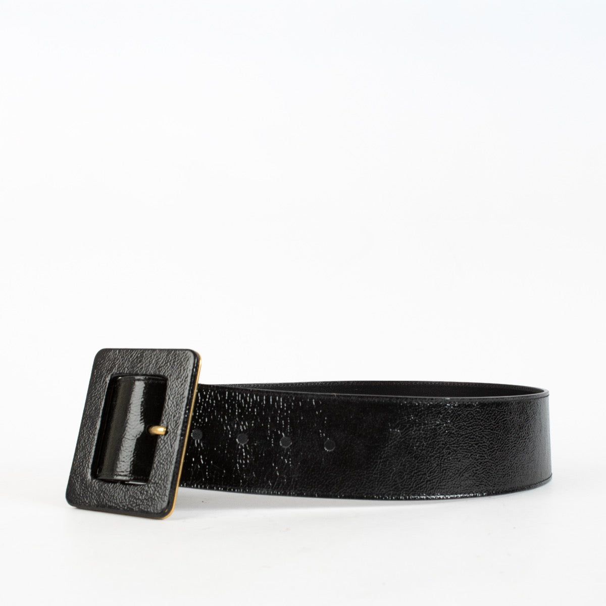 Authentic Preloved Saint Laurent Patent Black Belt - Size 85 on Labellov.com