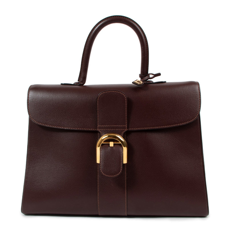 Delvaux Brillant Vintage GM Burgundy Leather