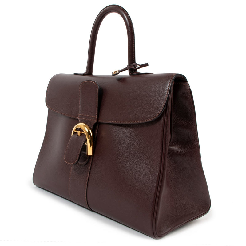 Delvaux Brillant Vintage GM Burgundy Leather