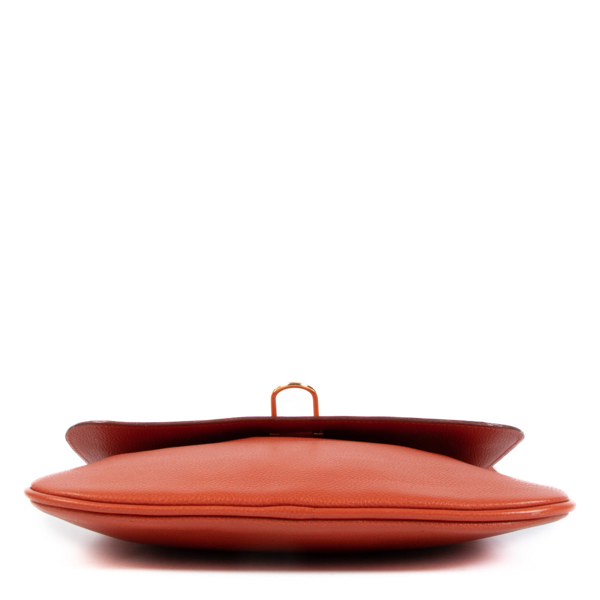 Delvaux Orange Leather Shoulder Bag