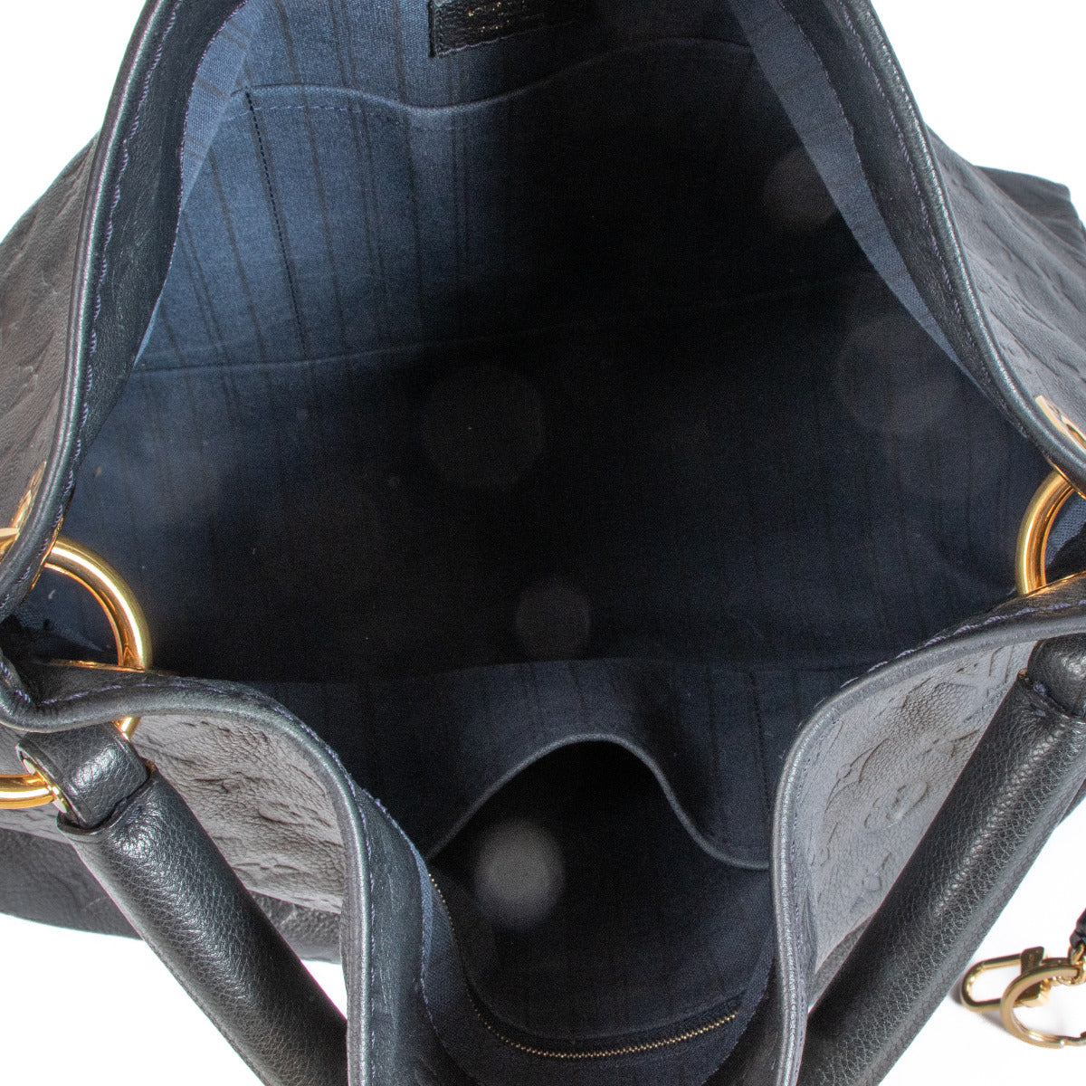 Louis Vuitton Marineblauwe Monogram Empreinte Artsy MM-tas