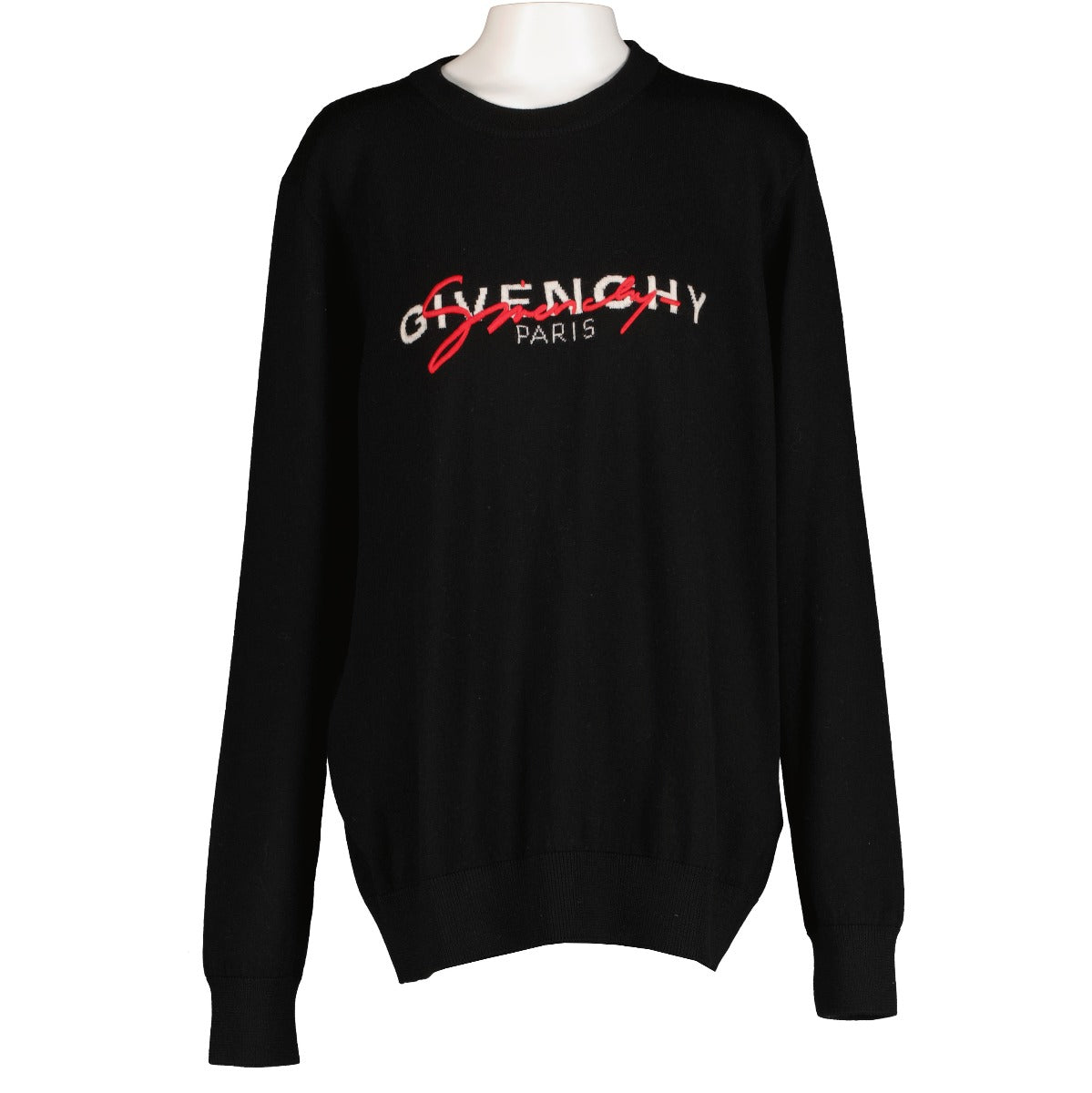 Givenchy Black Logo Wool Sweater