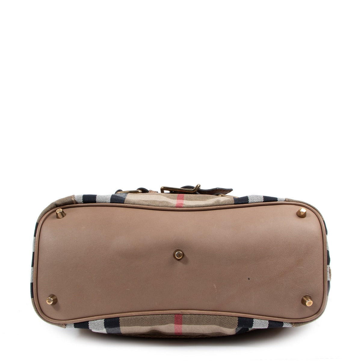 Burberry House Check Canvas Parsons Hobo Bag