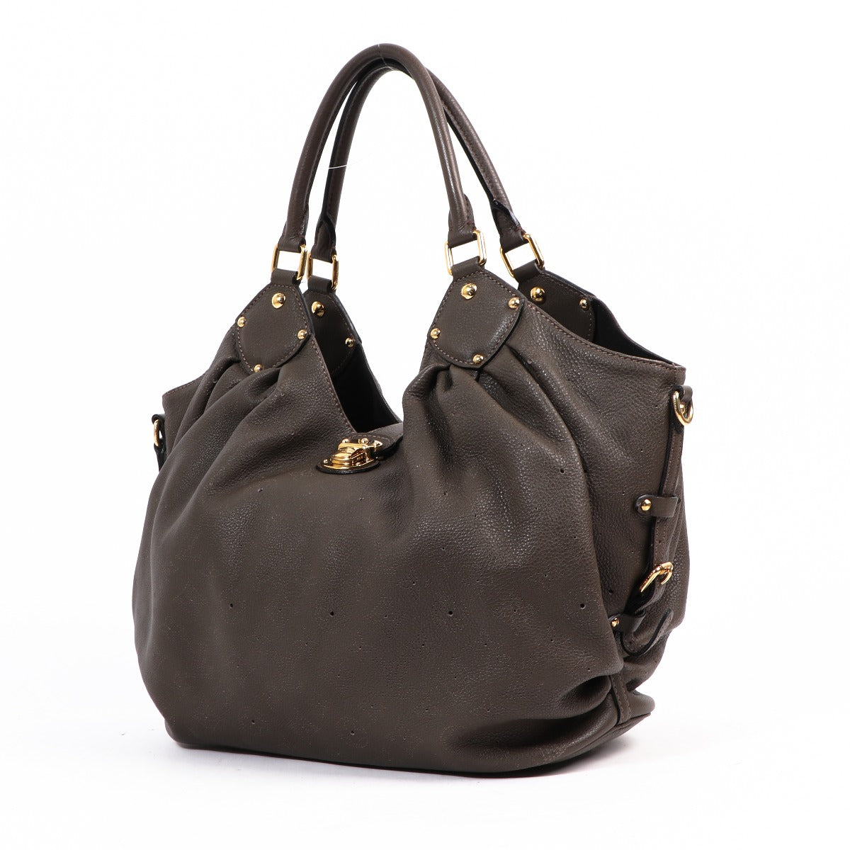 Buy an authentic second-hand Louis Vuitton Grey Monogram Leather Shoulder Bag in very good condition at Labellov in Antwerp.