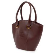 Cartier Burgundy Leather Shoulder bag