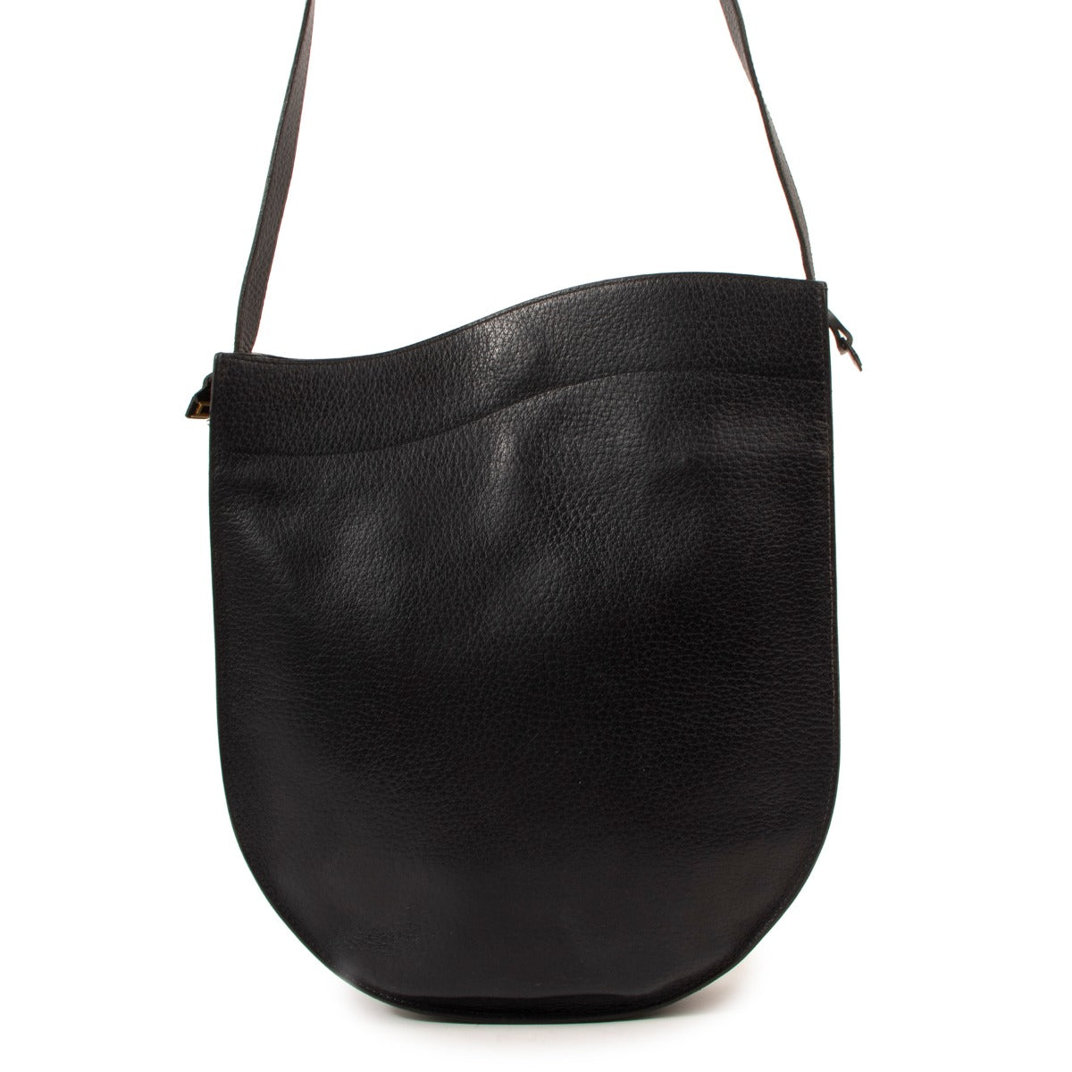 Delvaux Blue Leather Vintage Crossbody Bag