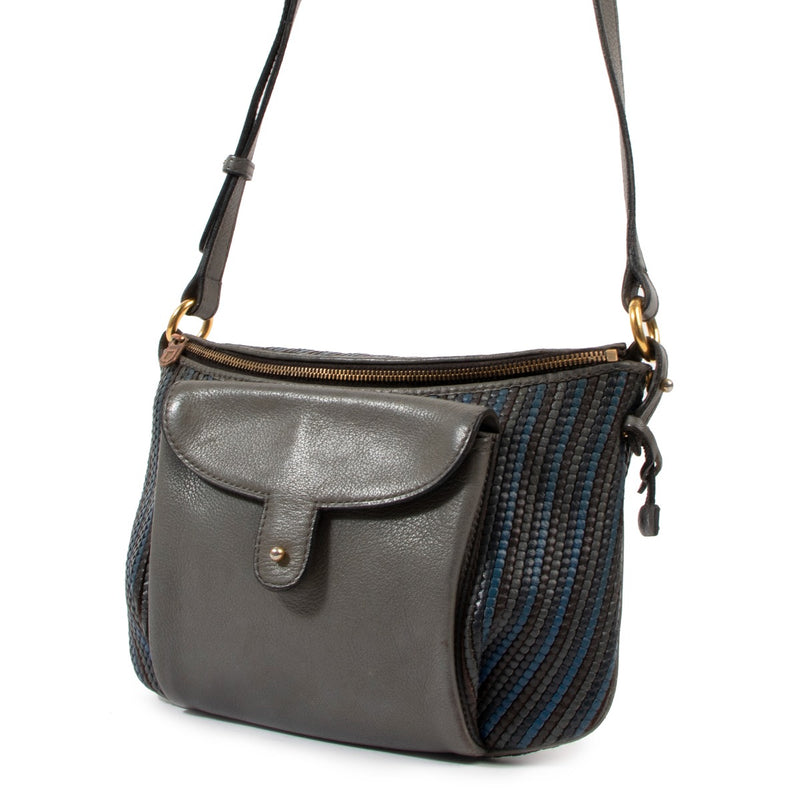 Delvaux Moissac Mini Multicolor Toile De Cuir Crossbody Bag