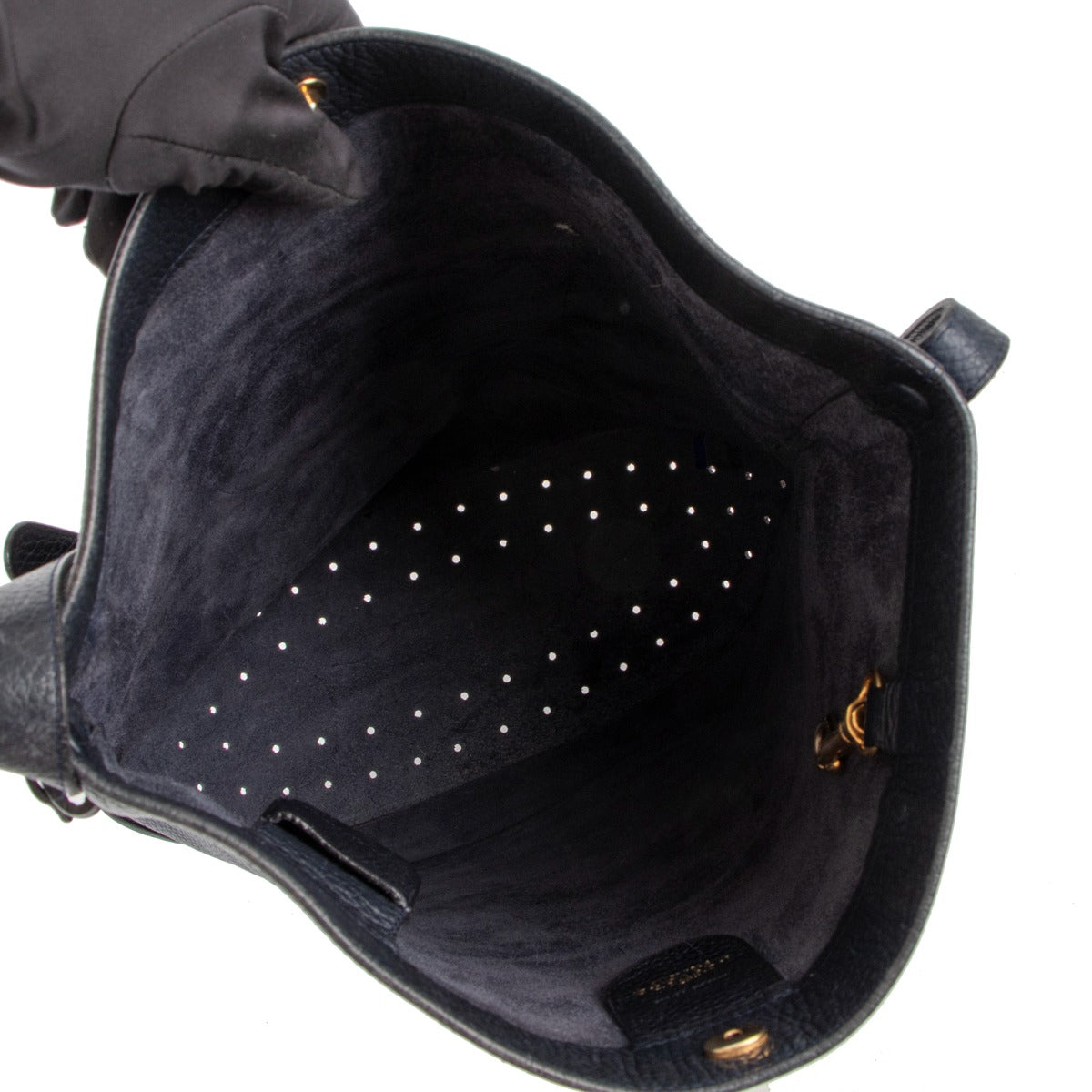 Delvaux Pin Vintage Blue Leather Crossbody Bag