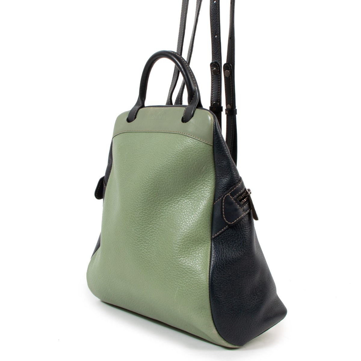 Deux de Delvaux Le Dix-Neuf Frégate Papyrus/Encre Backpack
