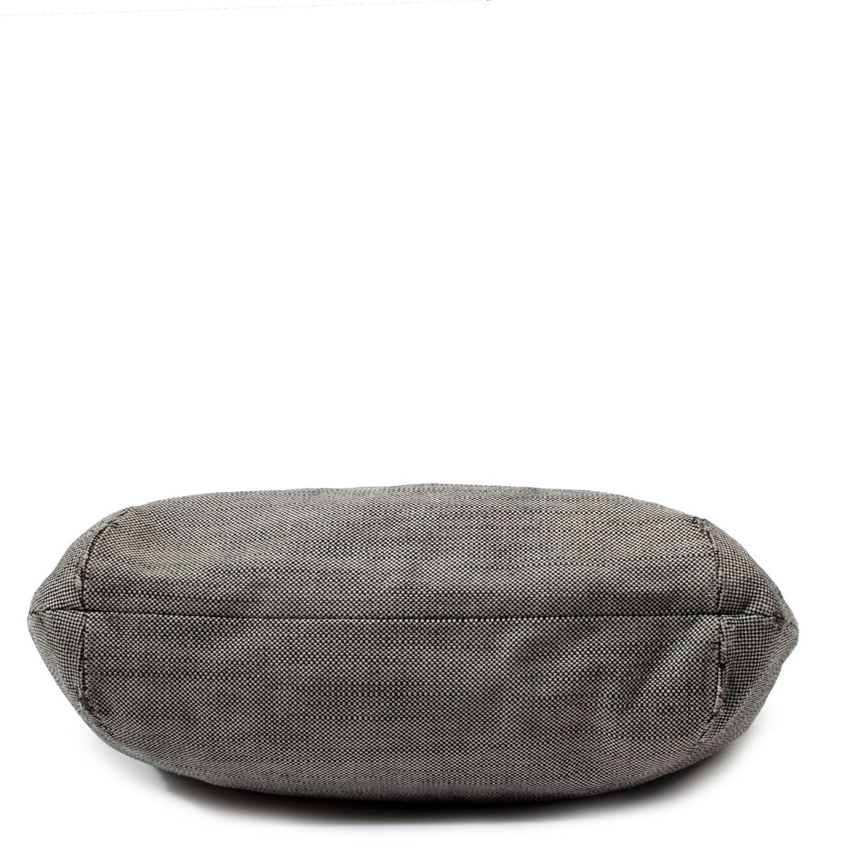 Delvaux Grey Canvas Shopping Tote Bag