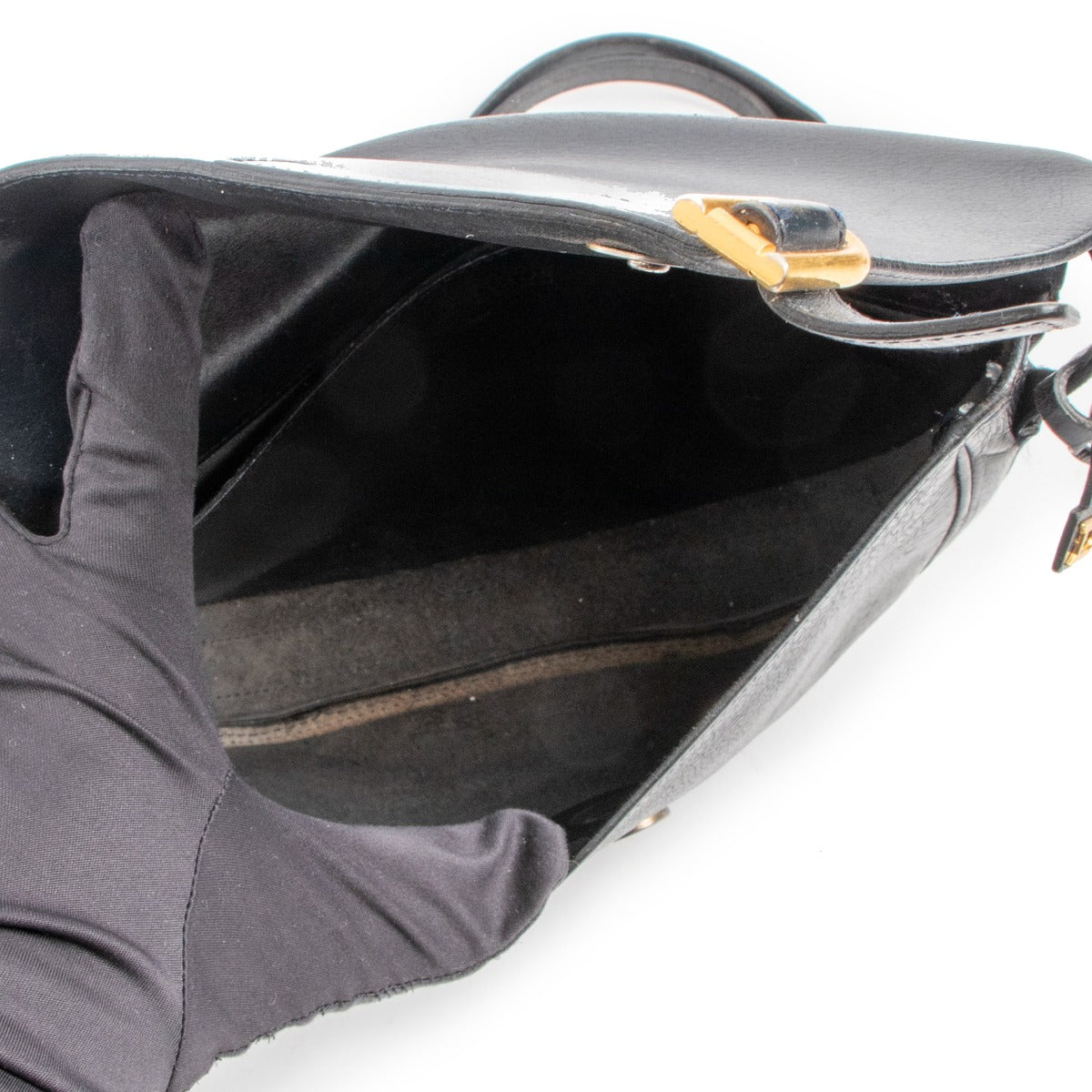 Delvaux Black Leather Crossbody Bag