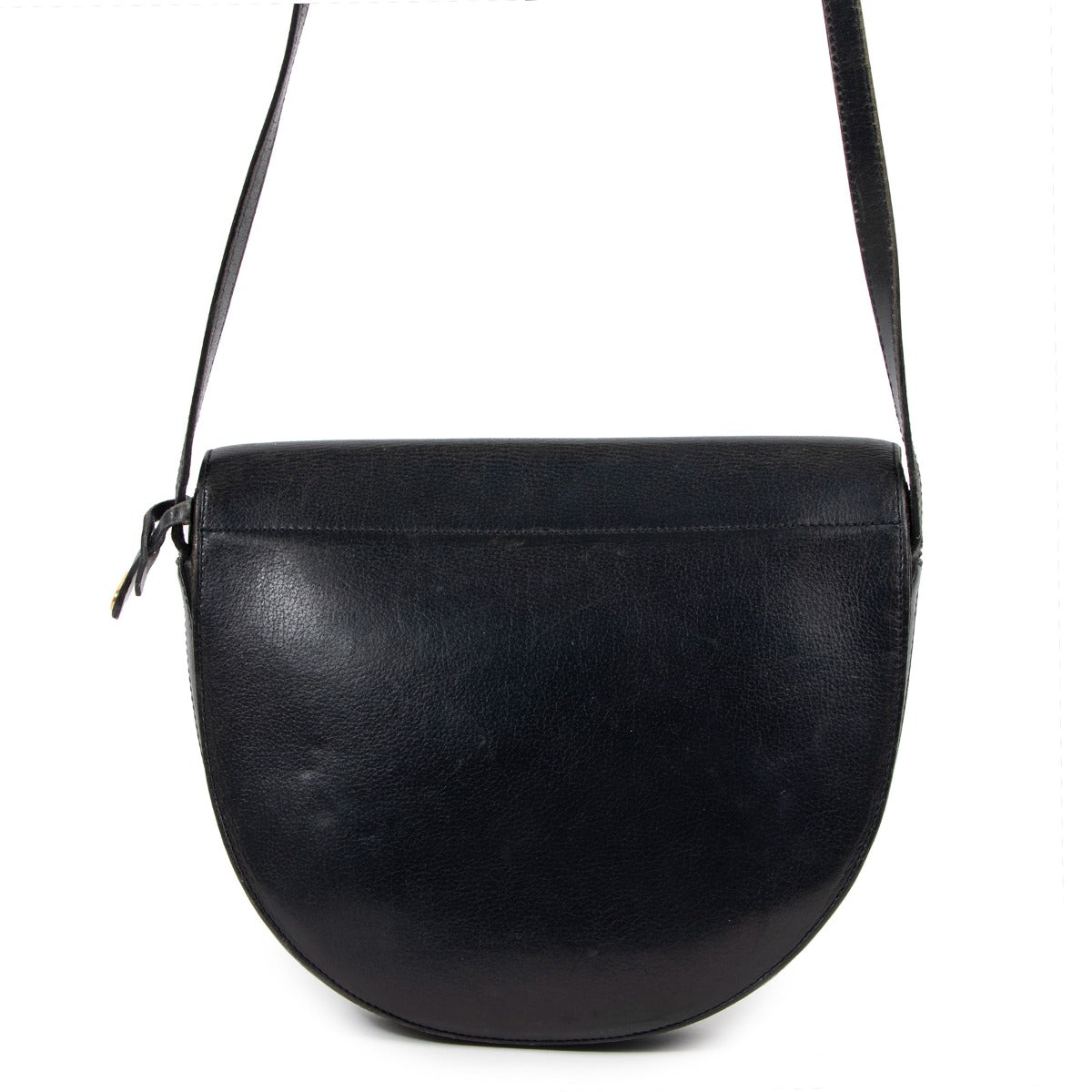Delvaux Black Leather Crossbody Bag