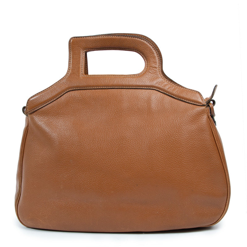 Delvaux Camel Leather Tourmaline Bag