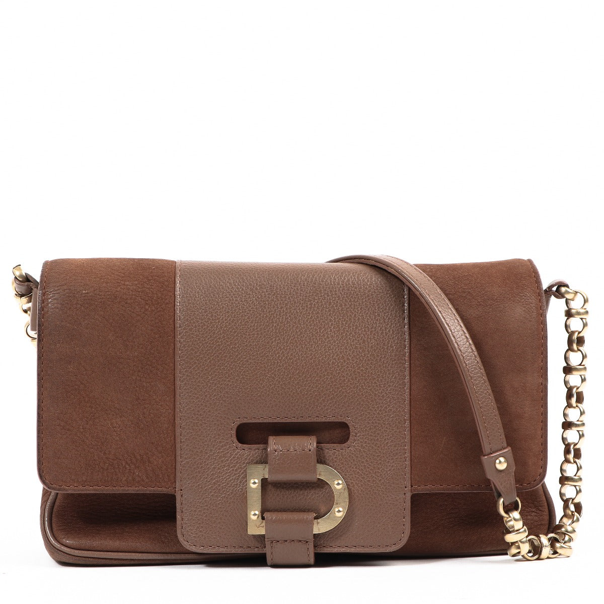 Delvaux Colette PM Nubuck Shoulder Bag