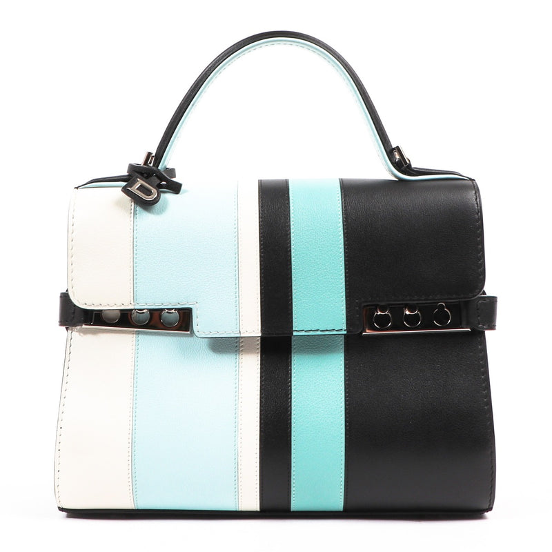 Buy an authentic second hand Delvaux Multicolor Leather Tempete Mini Gipset Top Handle in very good condition at Labellov.com