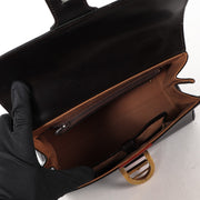 Buy an authentic second-hand Delvaux Brown Leather Modèle Déposé Top Handle Bag in good condition at Labellov in Antwerp.