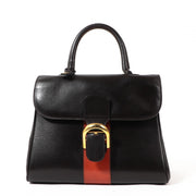 Buy an authentic second-hand Delvaux Brown Leather Modèle Déposé Top Handle Bag in good condition at Labellov in Antwerp.