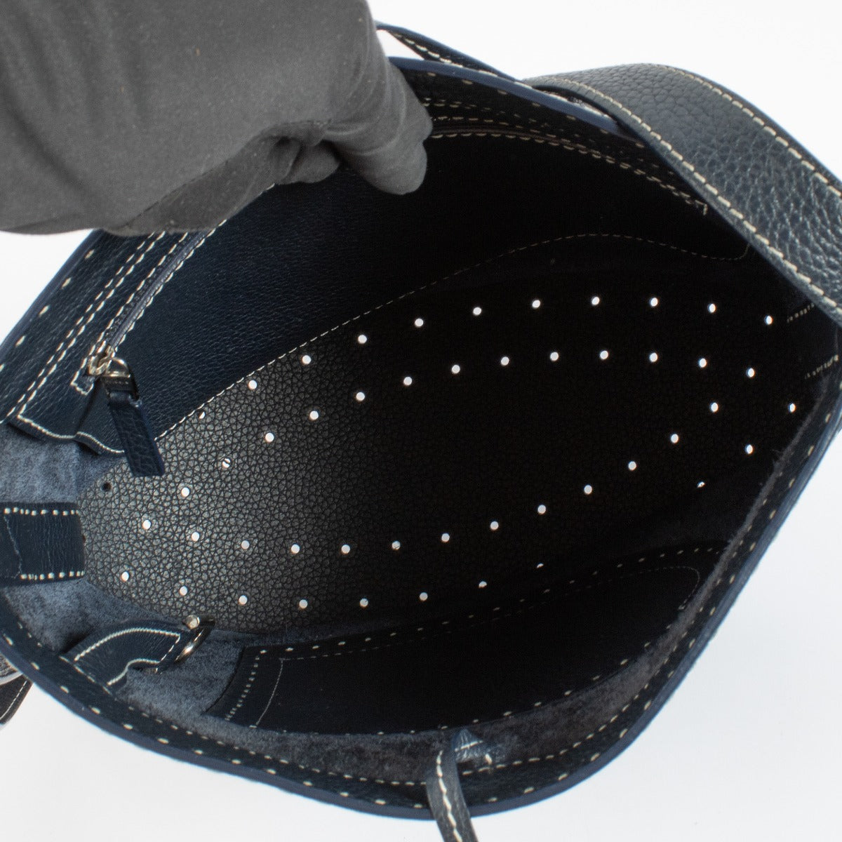 Sac Delvaux Pin Daily Surpiqué Marine