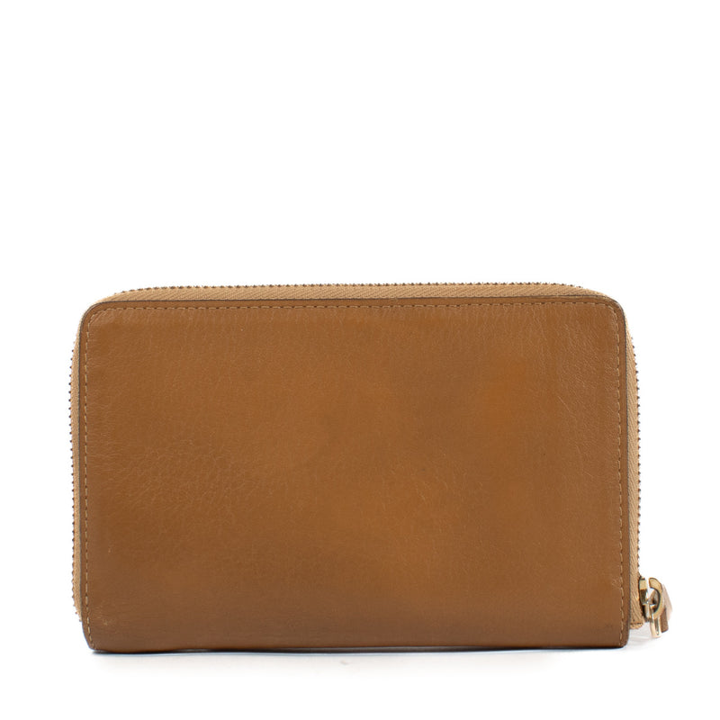 Delvaux Camel Allure Wallet