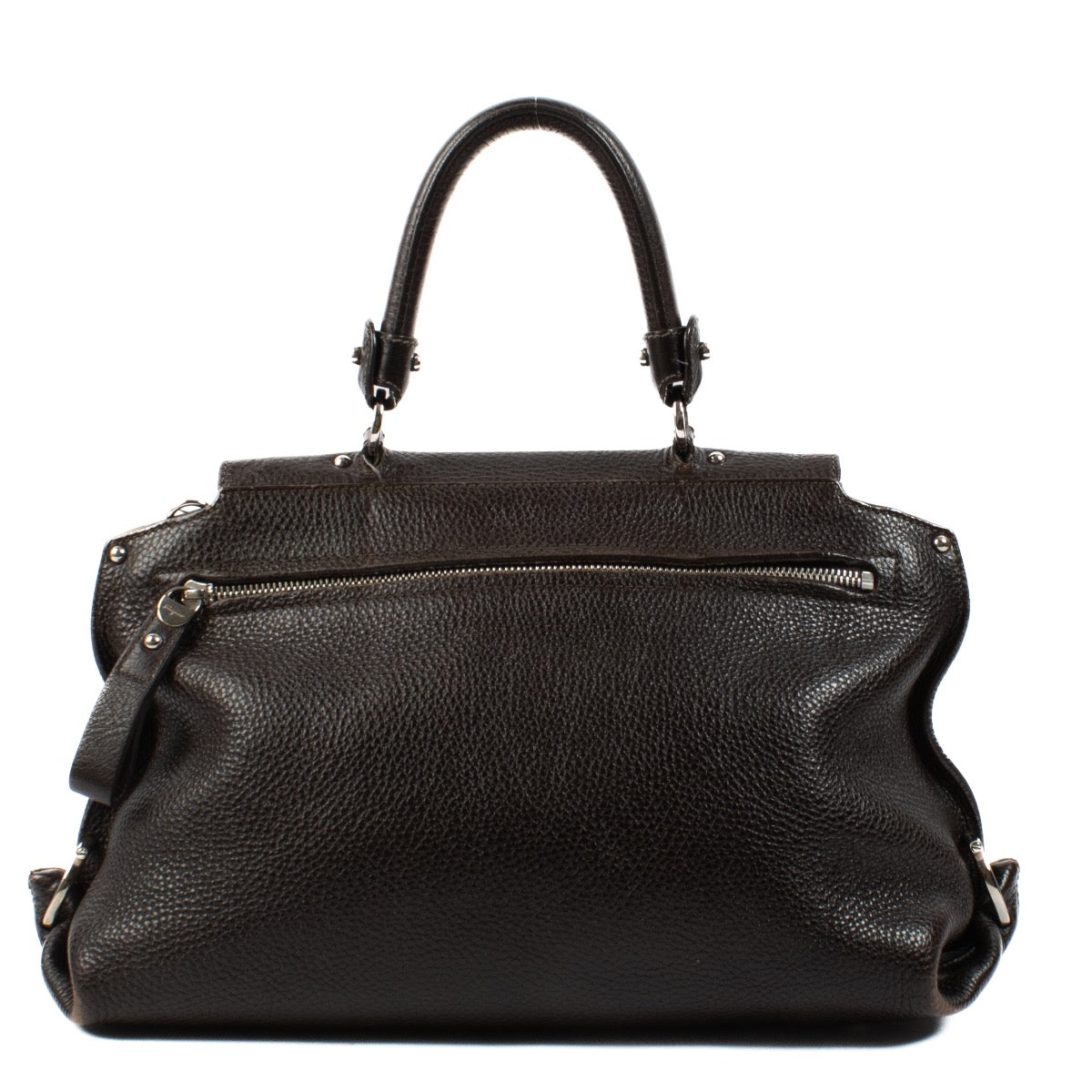 Salvatore Ferragamo Brown Leather Sofia Bag for the best price at Labellov secondhand luxury in Antwerp and Knokke. We buy and sell your preloved designer bags.