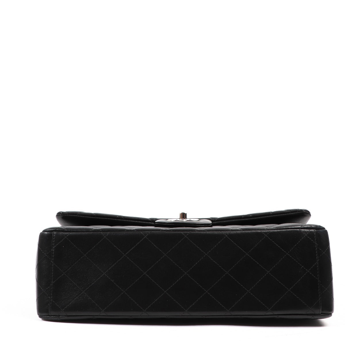 Sac Chanel Maxi Classic à rabat en agneau noir