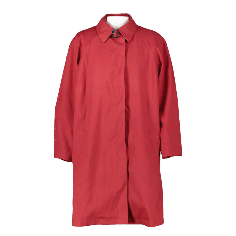 Burberry London Red Car Coat With Body Warmer - Size UK14