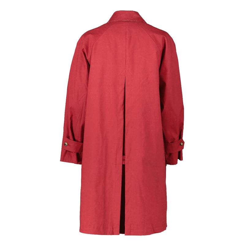 Burberry London Red Car Coat With Body Warmer - Size UK14