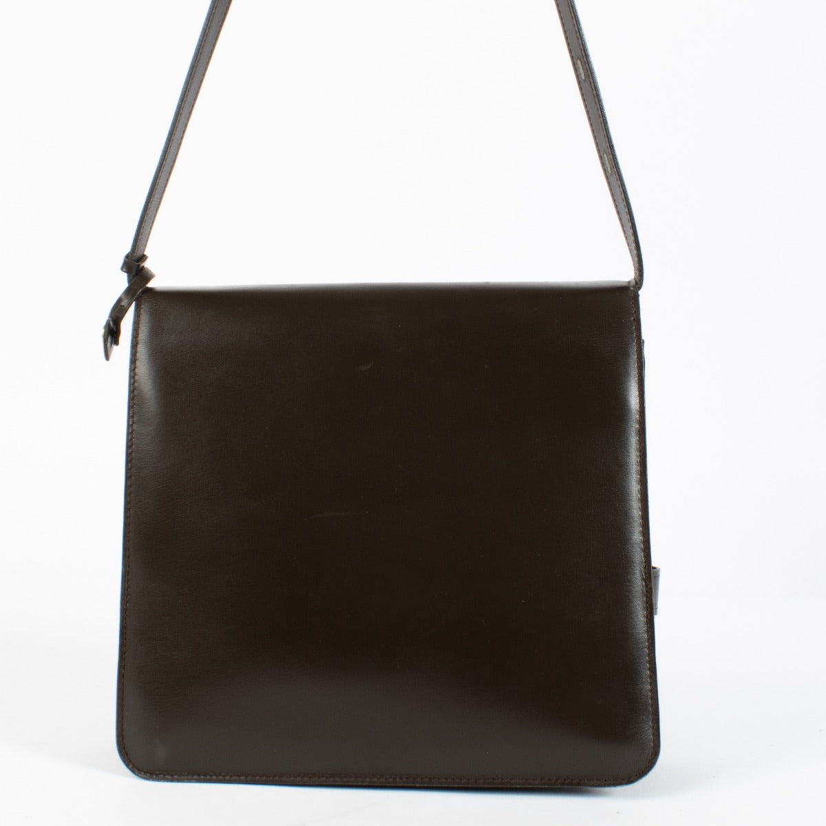Authentic pre-loved Delvaux Brown Box Calf Xylophone Bag on Labellov.com