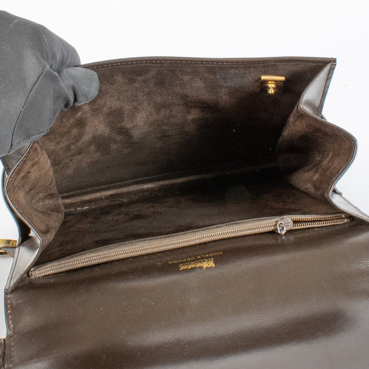 Authentic pre-loved Delvaux Brown Box Calf Xylophone Bag on Labellov.com