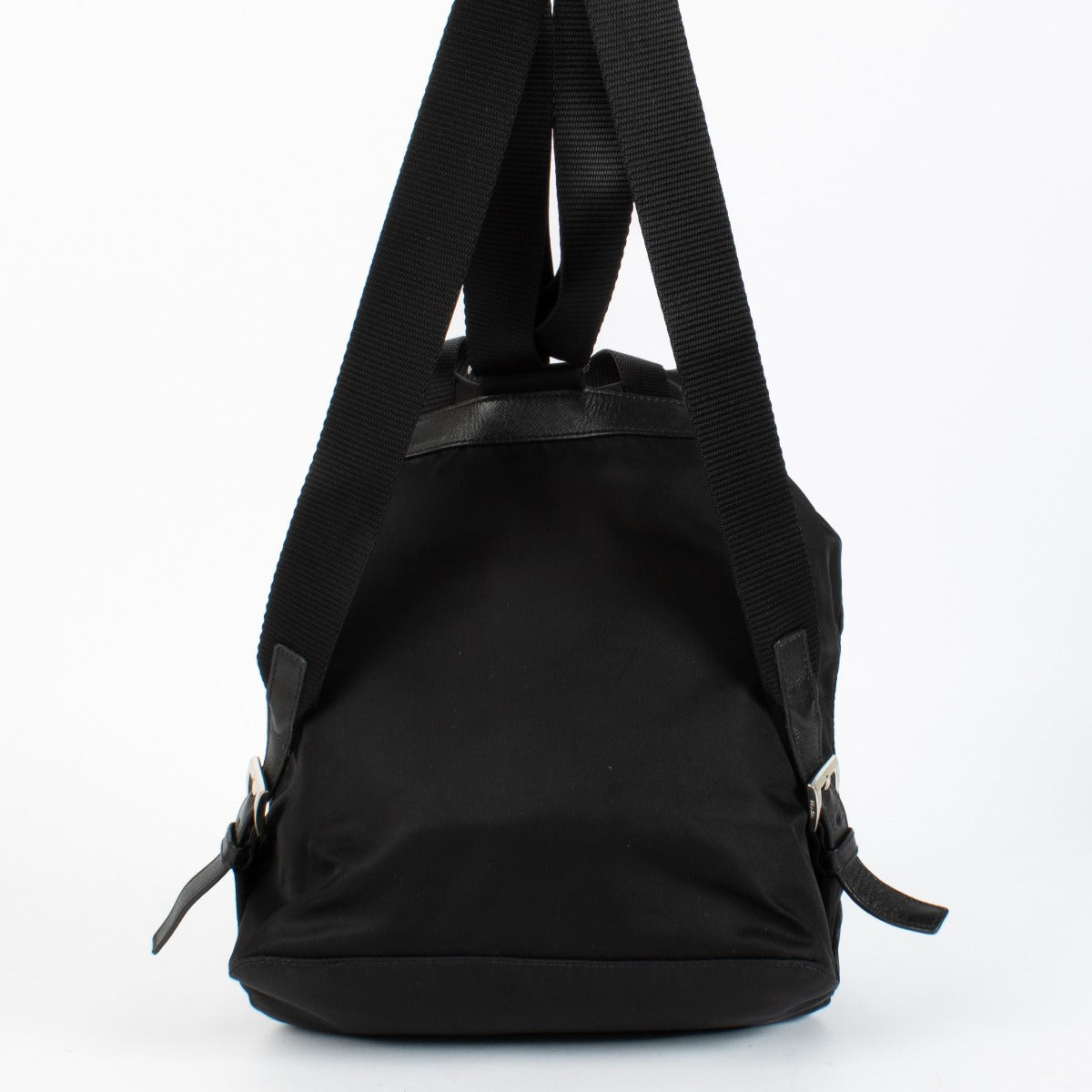Authentic preloved Prada Small Black Re-Nylon Backpack on Labellov.com