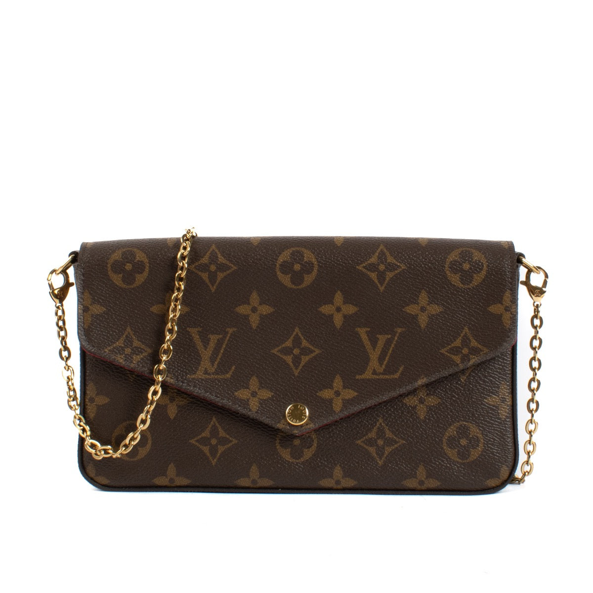 Shop safe online at Labellov in Antwerp and Knokke this 100% authentic second hand Louis Vuitton Monogram Pochette Félicie Bag