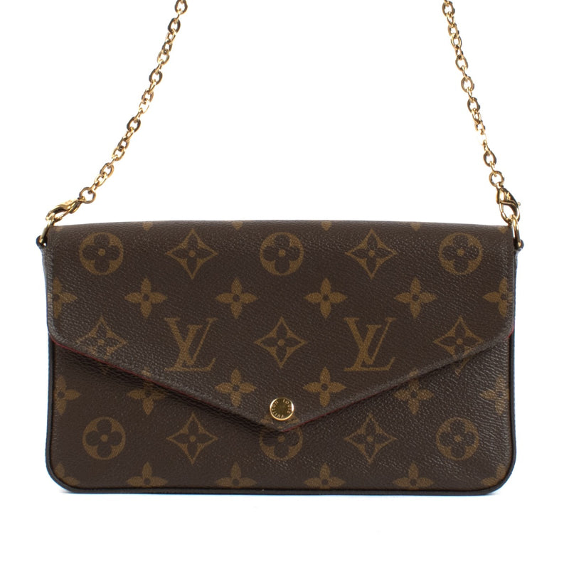 Shop safe online at Labellov in Antwerp and Knokke this 100% authentic second hand Louis Vuitton Monogram Pochette Félicie Bag