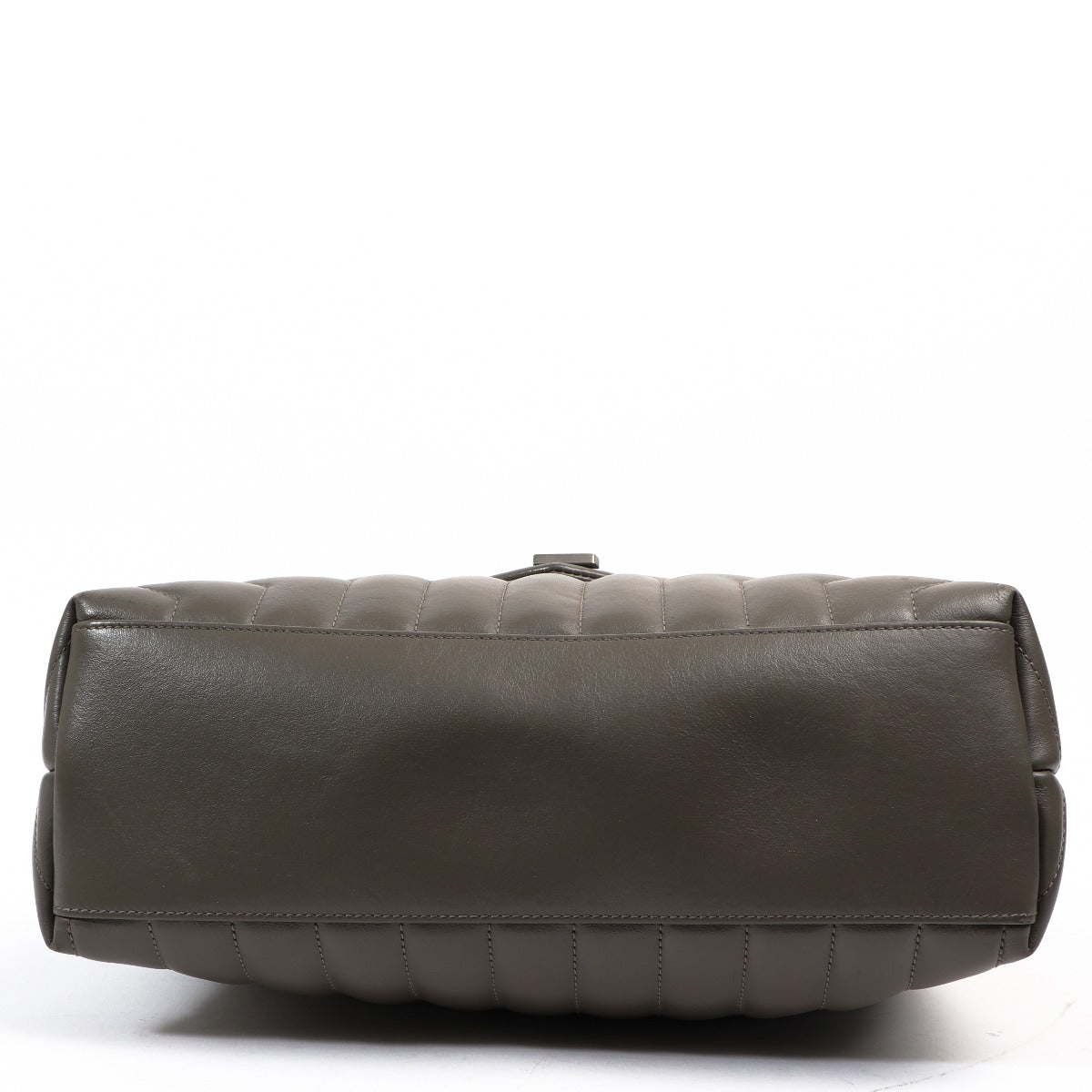 Sac Loulou de taille moyenne à chaîne en taupe Saint Laurent