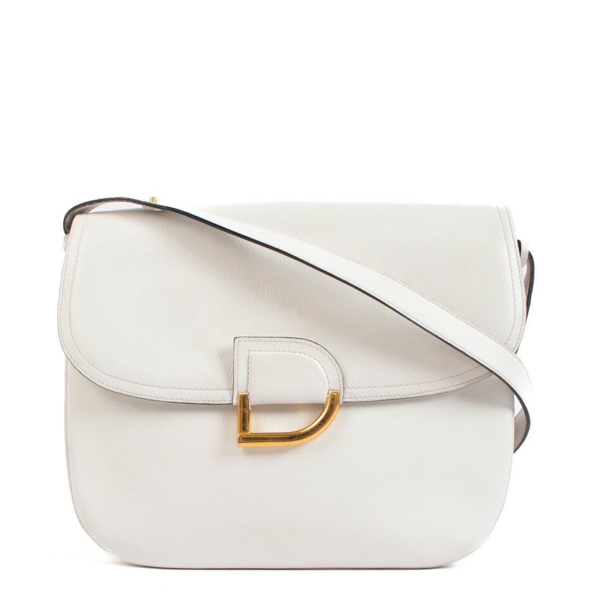 shop 100% authentic second hand Delvaux White Diligent Vintage Shoulder Bag on Labellov.com