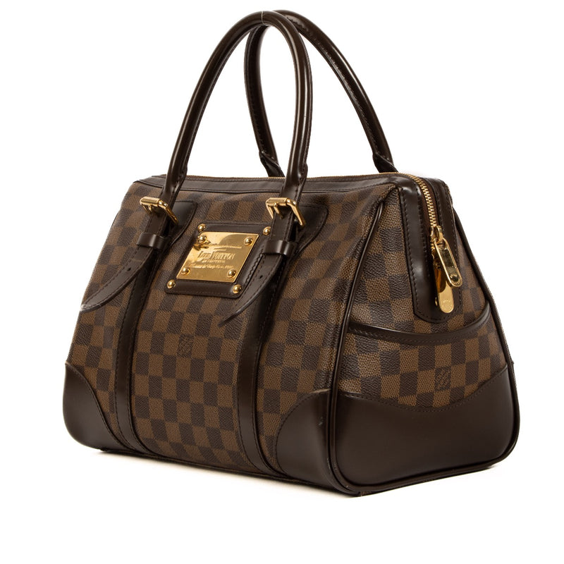 Shop safe online at Labellov this 100% authentic second hand Louis Vuitton Damier Ebene Berkeley Top Handle